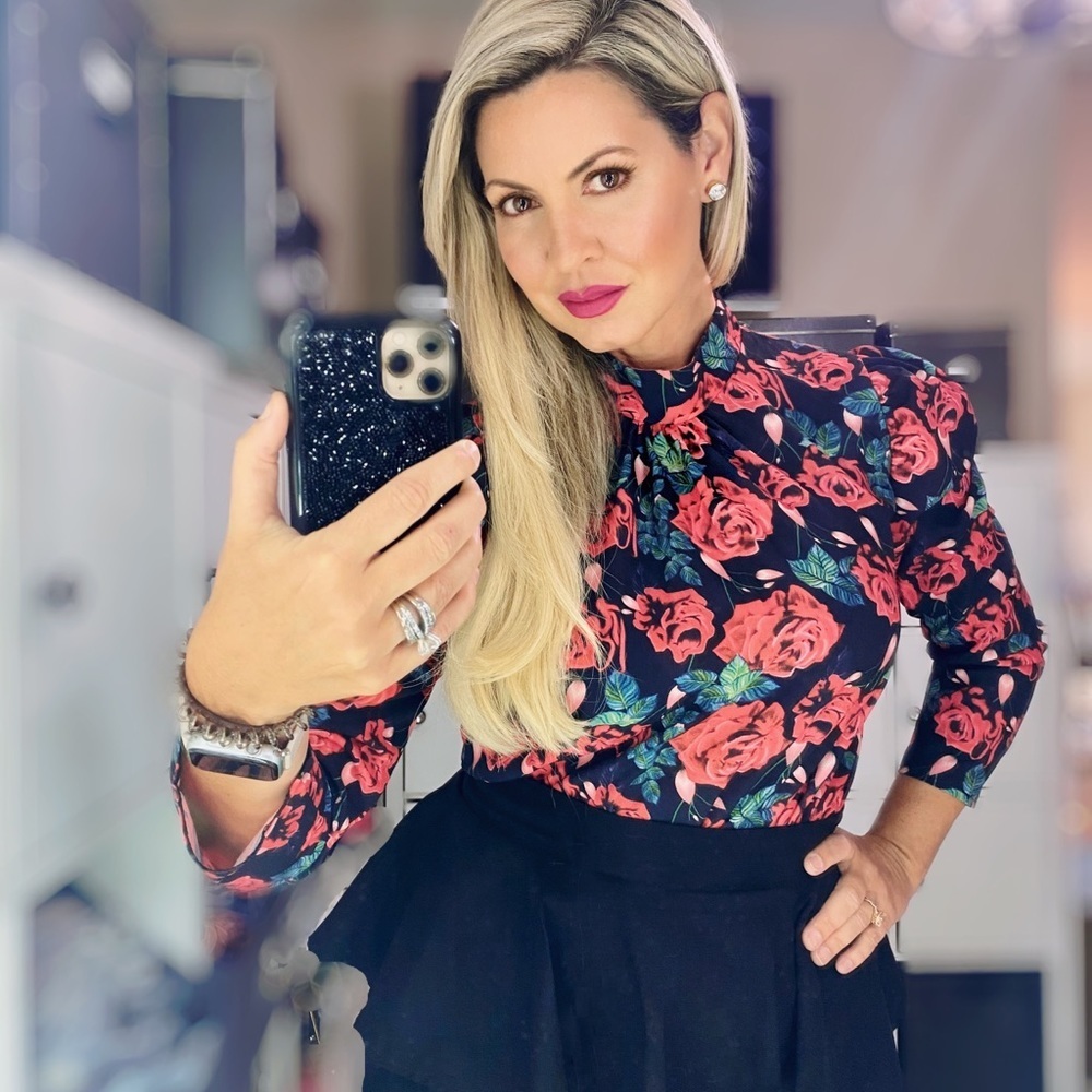 Secret Garden Floral Print Blouse - Picture 6 of 8